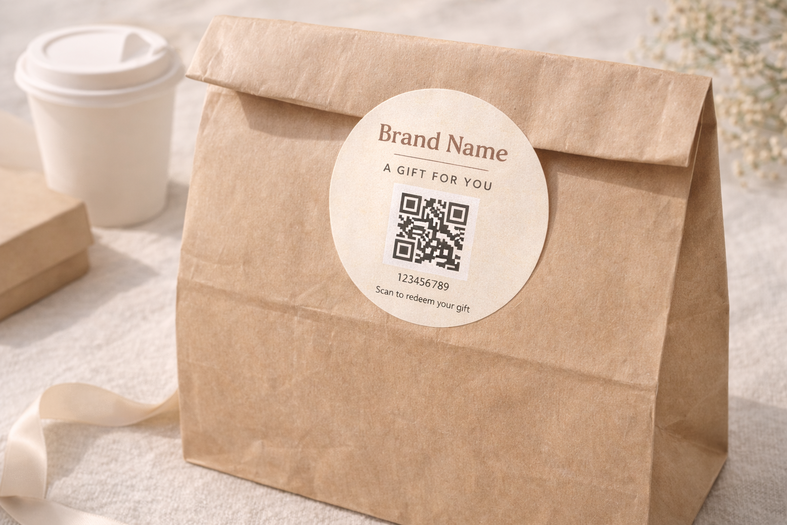 Bag/Package Sticker example